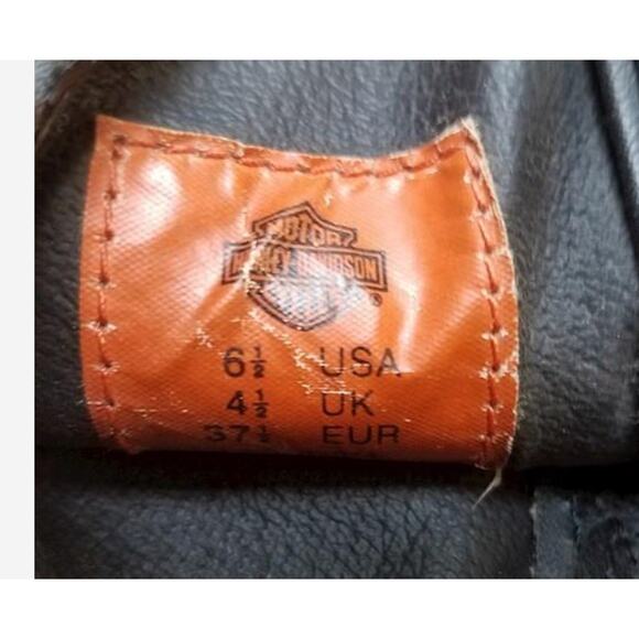 Vintage HARLEY-DAVIDSON Western Style Leather Boots-Size 6.5 - Picture 5 of 5